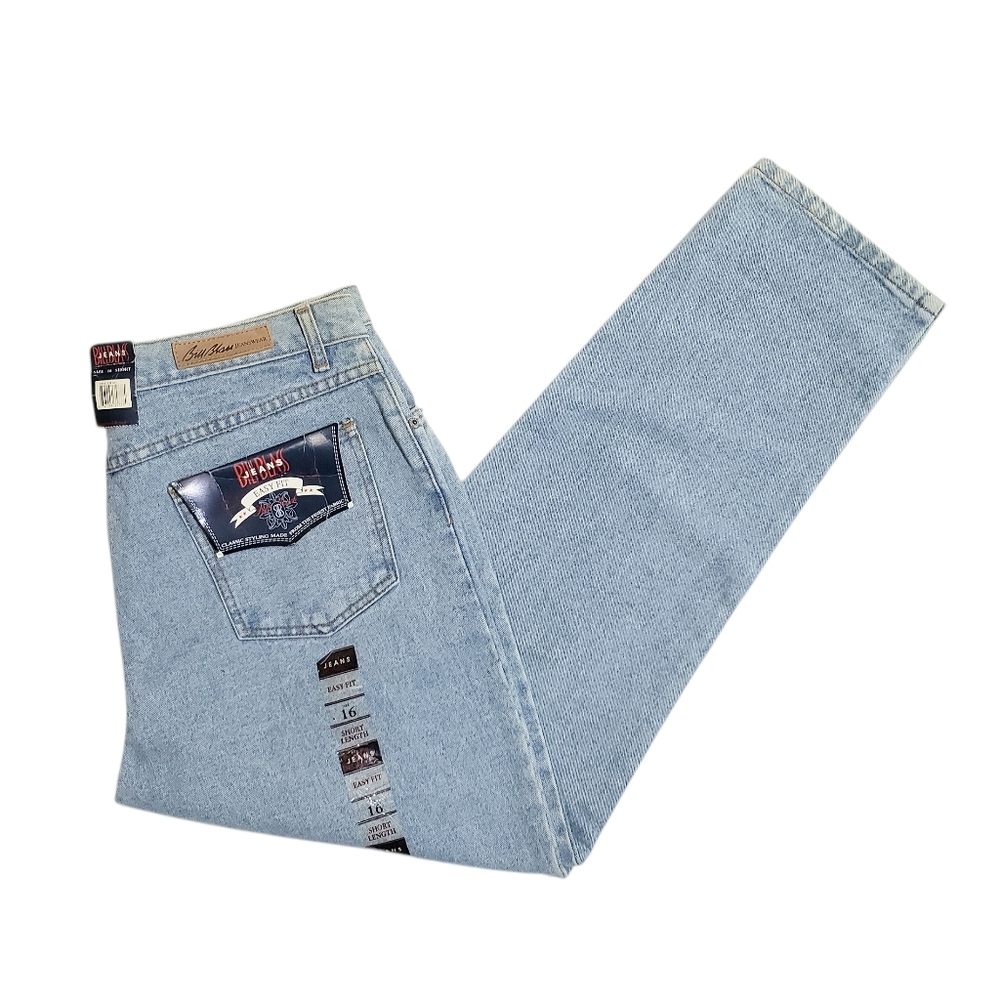 Vintage 90s Bill Blass Easy Fit Womens High Rise Mom Jeans Size 16-SHORT NWT
